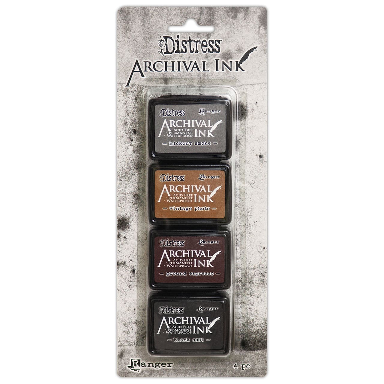 6 Packs: 4 ct. (24 total) Tim Holtz® Distress Mini Archival Ink™ Pad, Kit 3